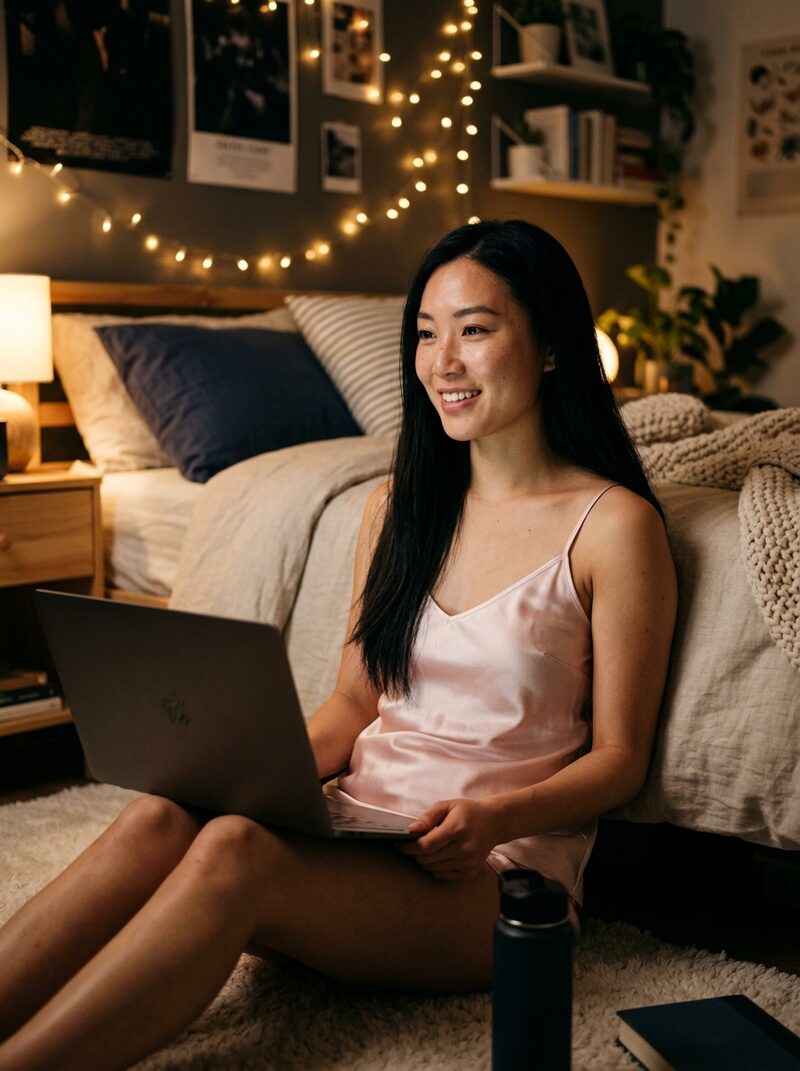 Floor, laptop